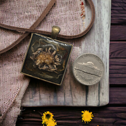 Calendula - Pot Marigold Pendant